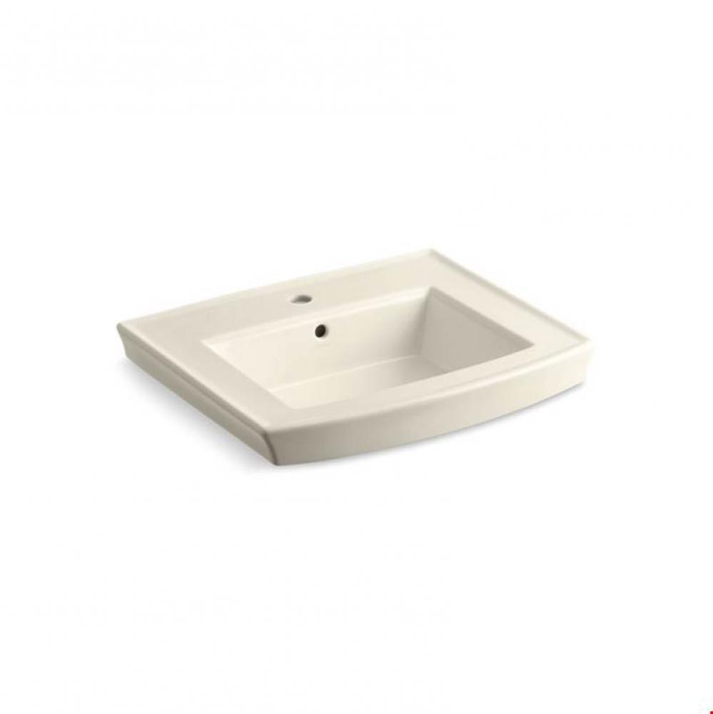 Archer® Pedestal bathroom sink with single faucet hole