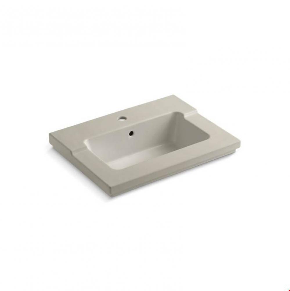 Tresham® vanity-top bathroom sink with single faucet hole