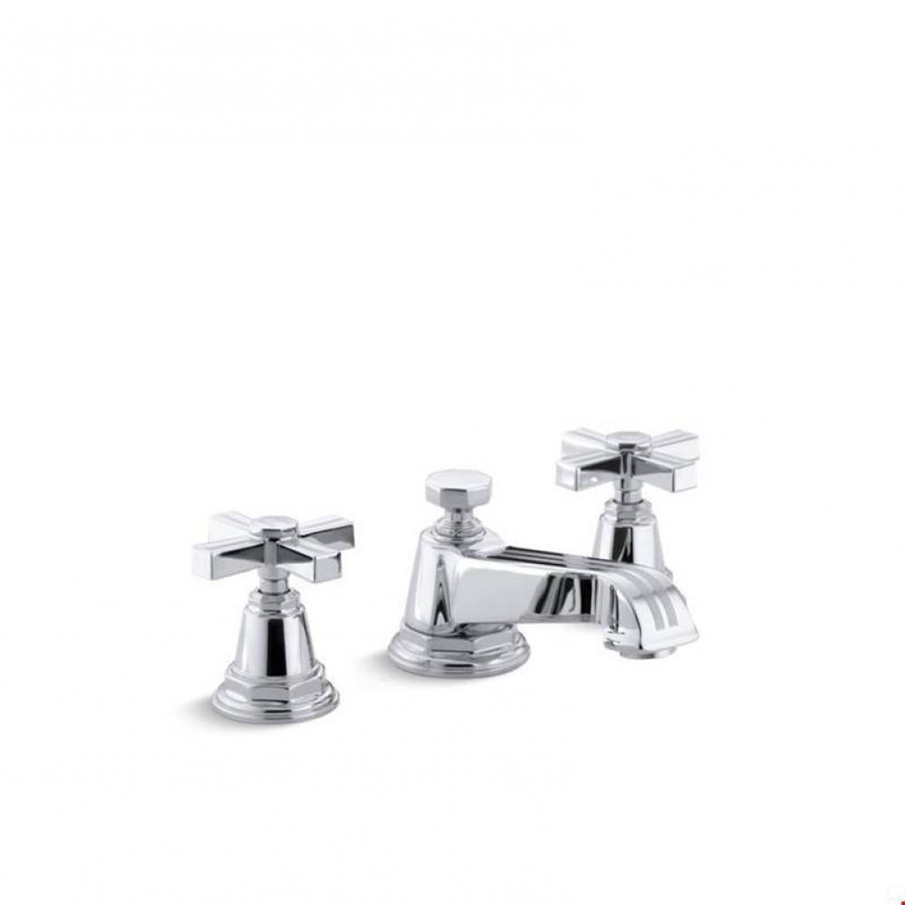 Pinstripe® Widespread bathroom sink faucet with cross handles