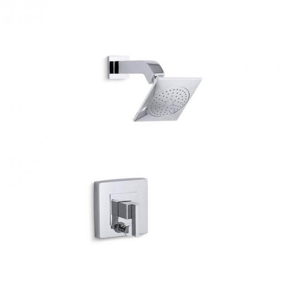 Loure® Rite-Temp® shower trim kit with push-button diverter, 2.5 gpm