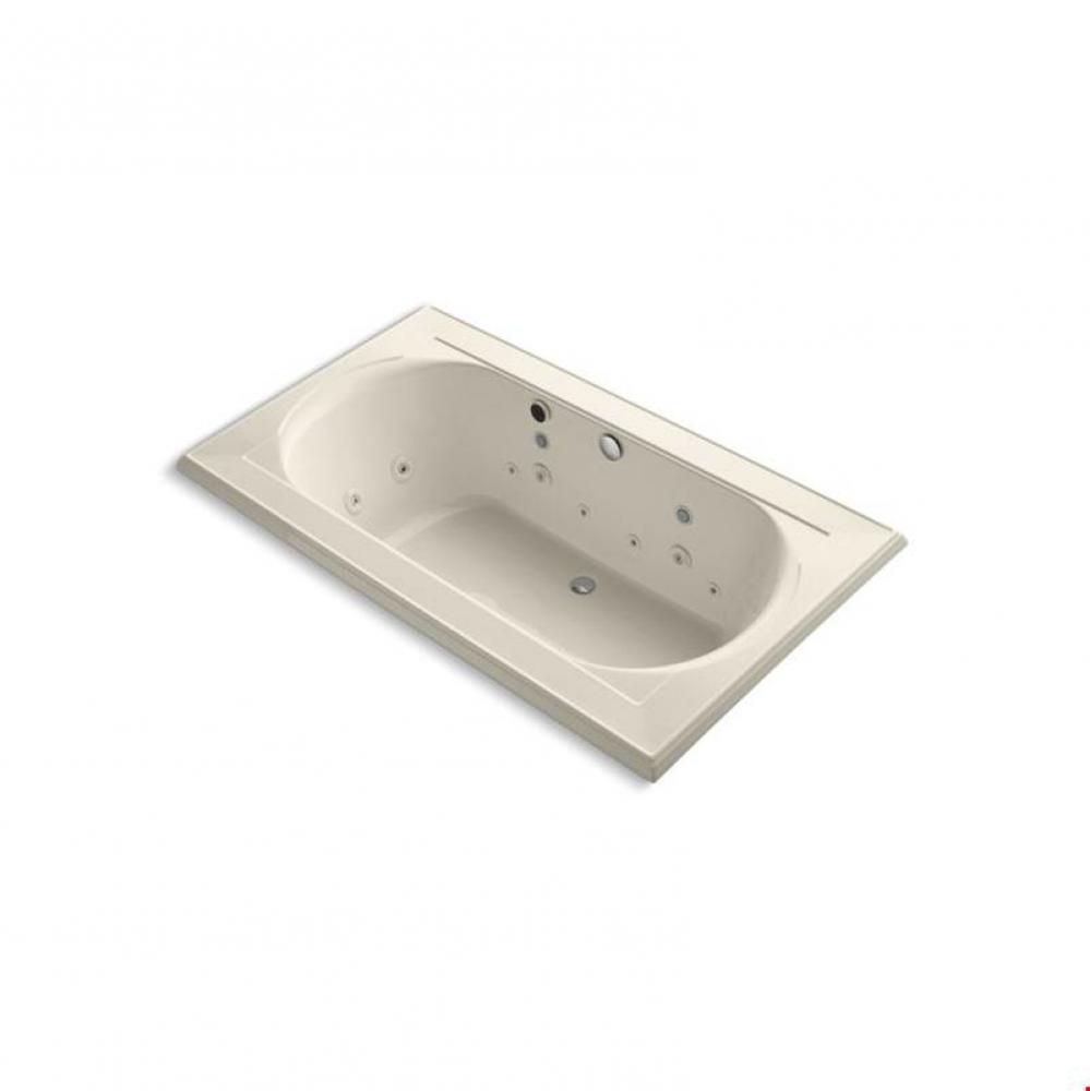 Memoirs® 72'' x 42'' drop-in Effervescence whirlpool bath with spa packag