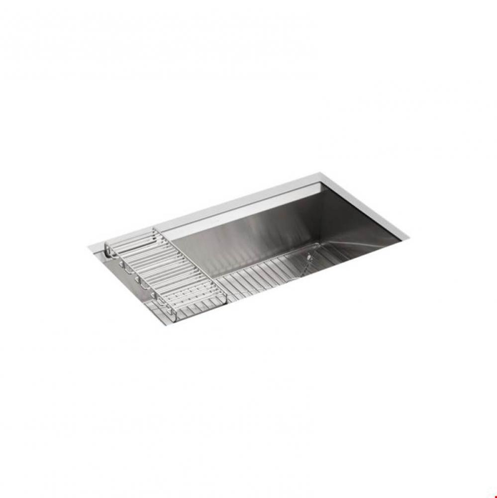 8 Degree™ 33'' x 18'' x 10'' Undermount large single-bowl kitchen