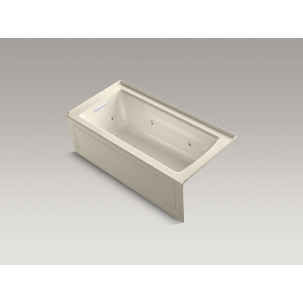 Archer® 60'' x 30'' alcove whirlpool bath with integral flange and left-h