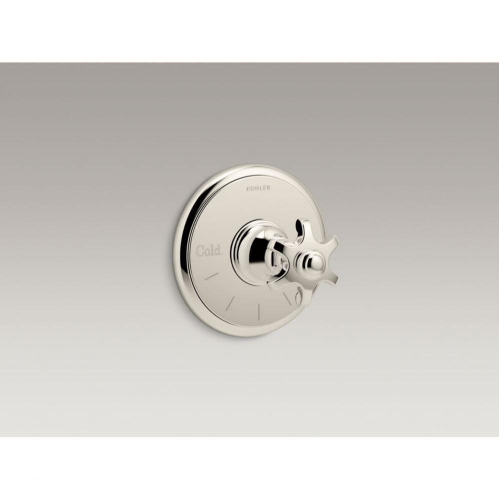 Artifacts® Thermostatic valve trim with prong handle