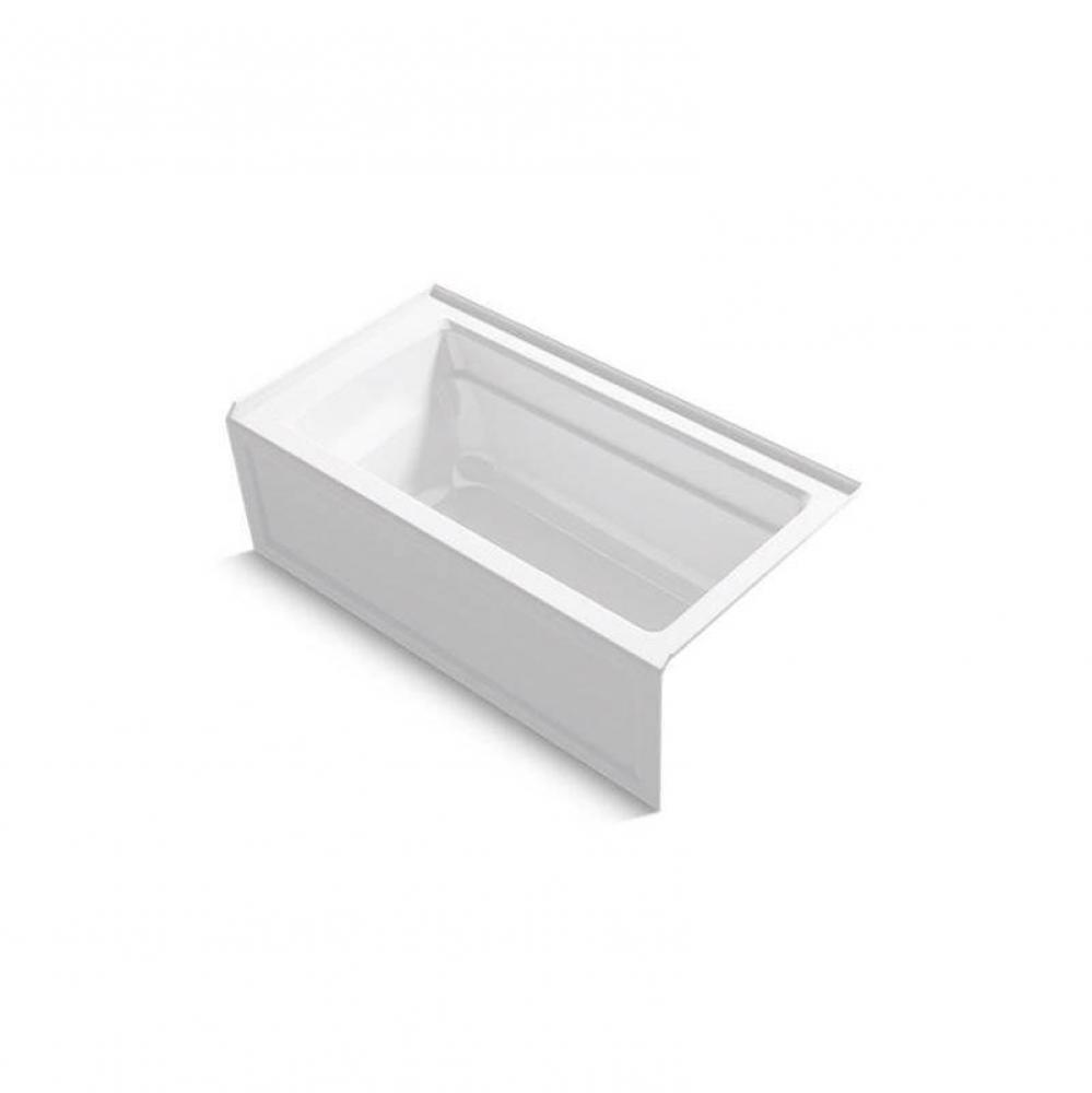 Archer® 60'' x 32'' alcove bath with integral apron, right drain