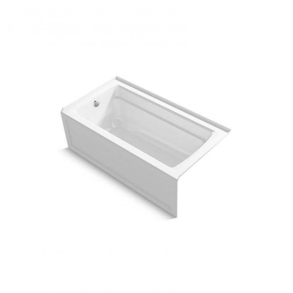 Archer® 60'' x 32'' alcove bath with integral apron and left drain