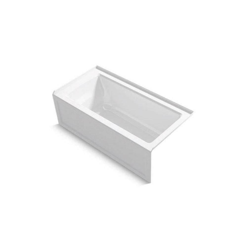 Archer® 60'' x 30'' alcove bath with integral apron and right drain