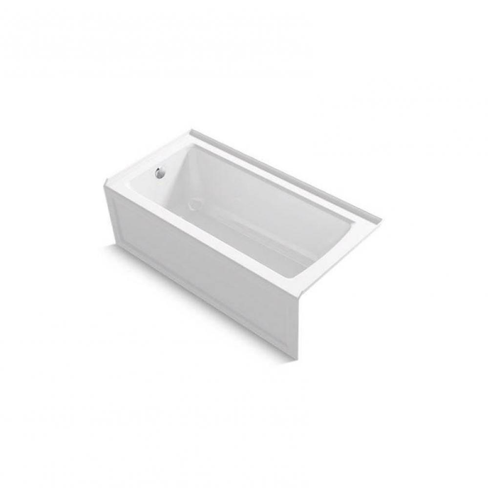 Archer® 60'' x 30'' alcove bath with integral apron and left drain