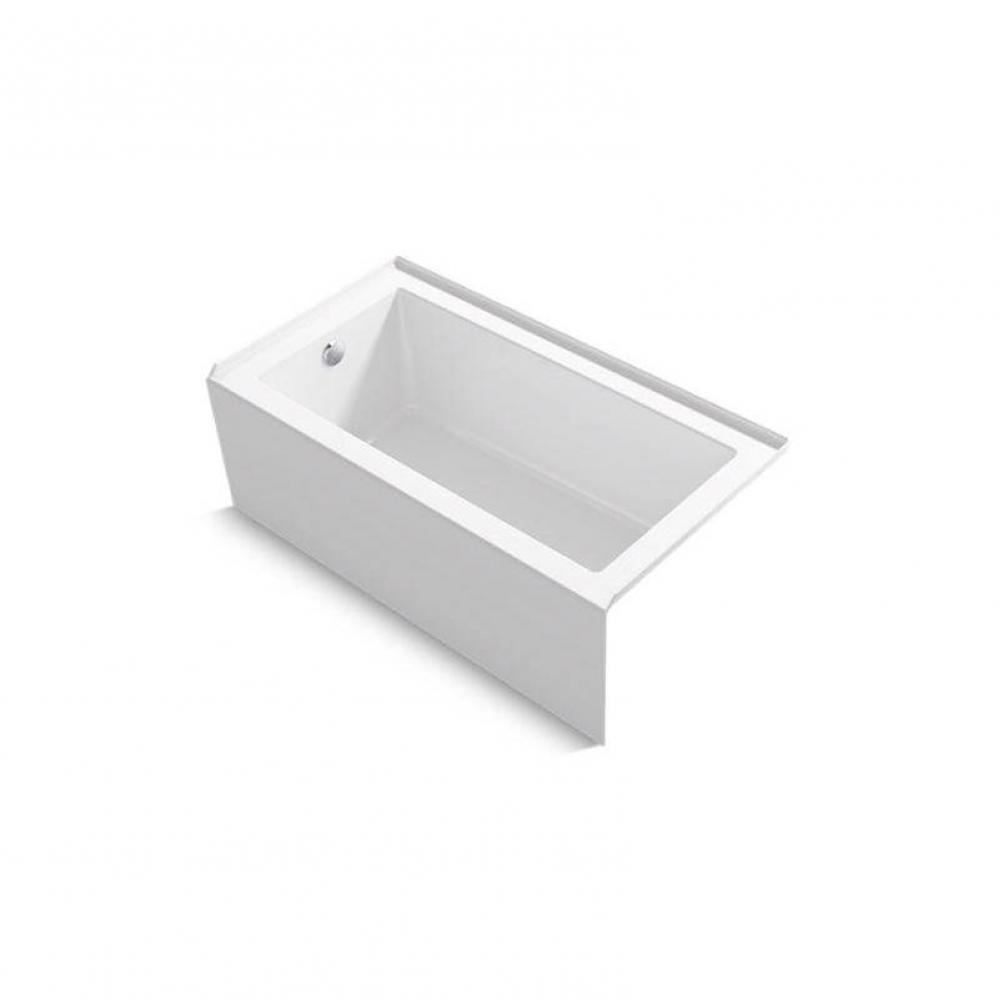 Underscore® Rectangle 60'' x 30'' alcove bath with integral apron, integr