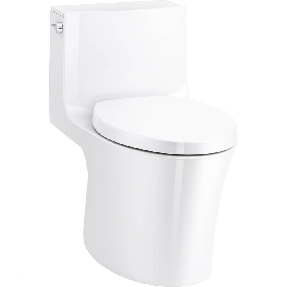 Veil® One-piece elongated dual-flush toilet with skirted trapway and concealed cords