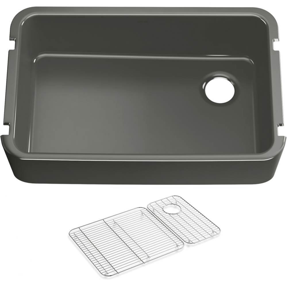 Ironridge™ Undermount single-bowl farmhouse kitchen sink