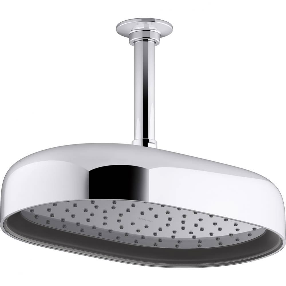 Statement Oval 10 in. 1.75 Gpm Rainhead With Katalyst Air-Induction Technology