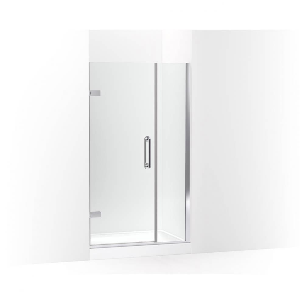 Components™ Frameless pivot shower door, 71-9/16'' H x 39-5/8 - 40-3/8'' W,