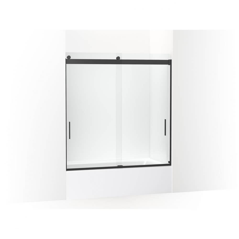 Levity® Sliding bath door, 62'' H x 56-5/8 - 59-5/8'' W, with 1/4'&a