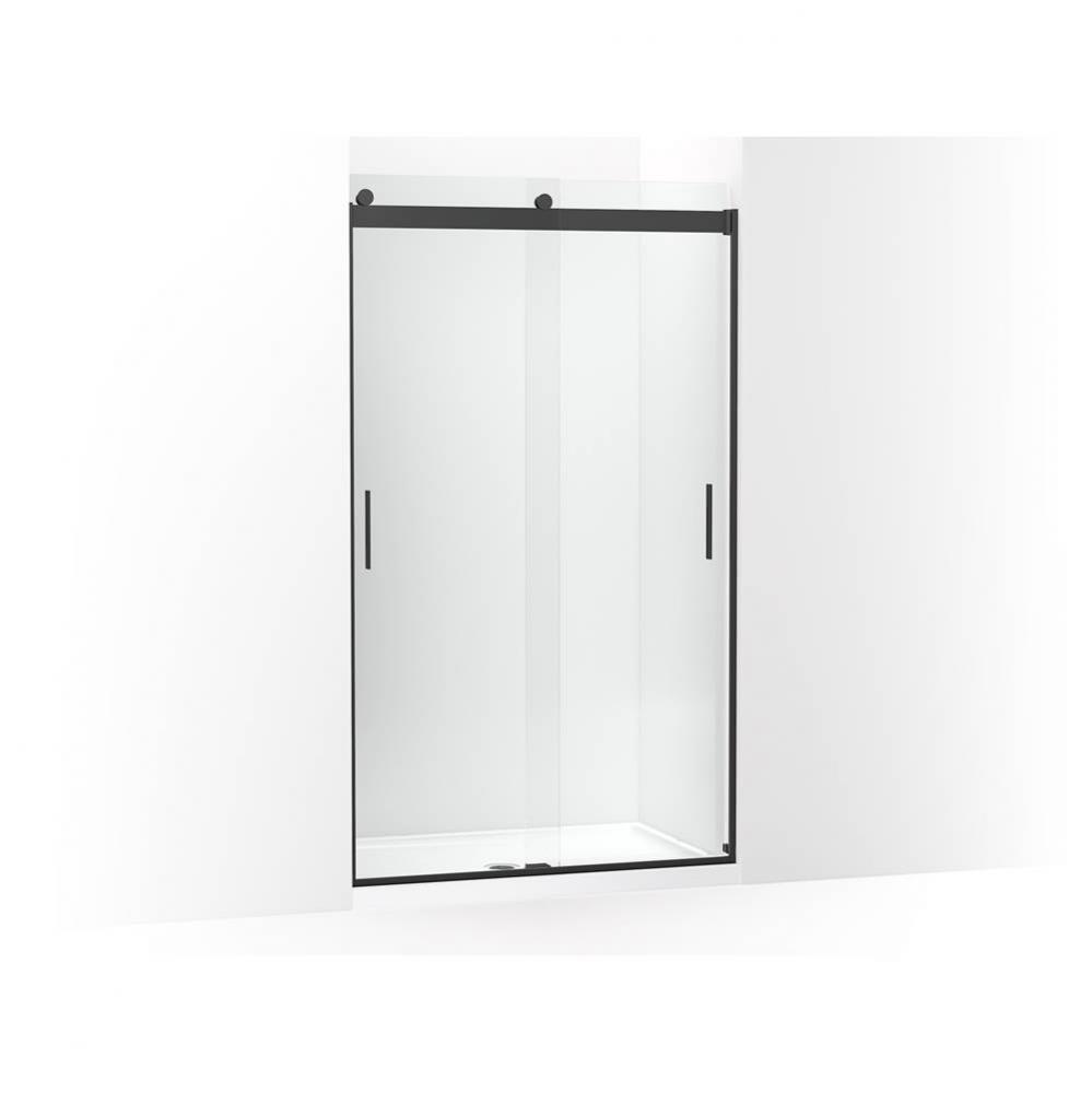 Levity Sliding Shower Door, 82-in H X 44-5/8 - 47-5/8-in W, with 3/8-in Thick Crystal Clear Glass