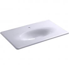 Kohler 3051-1-GRL - Iron/Impressions® 37'' vanity-top bathroom sink with single faucet hole