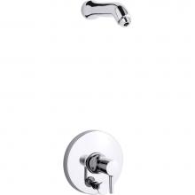 Kohler T8977-4L-CP - Toobi® Rite-Temp(R) shower trim set with push-button diverter, less showerhead