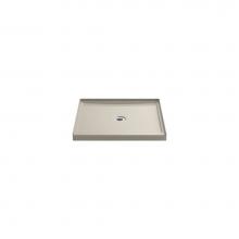 Kohler 8644-G9 - Rely 36-in x 34-in Single-Threshold Shower Base with Center Drain, Sandbar