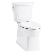 Kohler 3814-0 - Corbelle® Comfort Height® Two-piece elongated 1.28 gpf chair height toilet