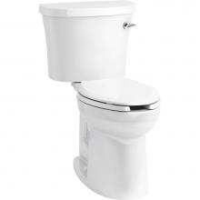 Kohler 25077-SSRA-0 - Kingston™ Comfort Height® Two-piece elongated 1.28 gpf chair height toilet with right-hand