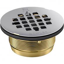 Kohler 22675-S - Round brass shower receptor drain