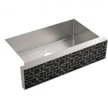 Kohler 22569-NA22573-NM - KOHLER Tailor Large Single Basin Stainless Steel Sink with Etched Stone Insert