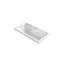 Kohler 1167-XHGH-0 - Underscore Rectangle 60-in X 30-in Heated Bubblemassage Air Bath With Whirlpool, Reversible Drain