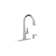 Kohler R30573-SD-CP - Easmor™ Pull-down kitchen sink faucet with soap/lotion dispenser