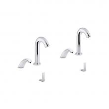 Kohler 181030-BB1-CP - Oblo™ Curve Touchless lavatory faucets and soap dispensers with Kinesis® sensor technology,