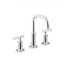 Kohler 14406-4-CP - Purist® Widespread bathroom sink faucet with Lever handles, 1.2 gpm