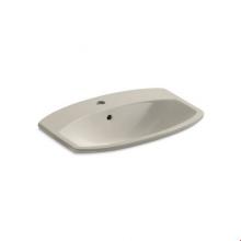 Kohler 2351-1-G9 - Cimarron® Drop-in bathroom sink with single faucet hole