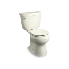 Kohler 3887-U-96 - Cimarron® Comfort Height® Two-piece round-front 1.28 gpf chair height toilet with insula