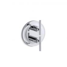 Kohler T14489-4-CP - Purist® MasterShower® temperature and volume control valve trim