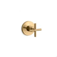 Kohler T14490-3-BGD - Purist® Valve trim with cross handle for volume control valve, requires valve