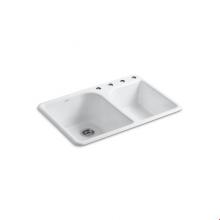 Kohler 5932-4-0 - Executive Chef™ 33'' x 22'' x 10-5/8'' top-mount large/medium, hig