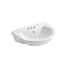 Kohler 11160-4-0 - Odeon® Semi-Recessed Lavatory, 4Cc