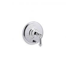 Kohler T72768-4-CP - Artifacts® Rite-Temp® valve trim with push-button diverter and lever handle