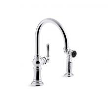 Kohler 99262-CP - Artifacts® Single-handle kitchen sink faucet with two-function sprayhead