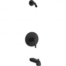 Kohler TLS97074-4-BL - Pitch™ Rite-Temp® bath and shower trim set, less showerhead