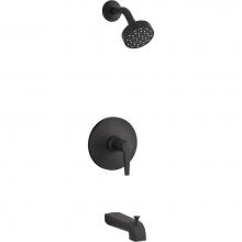 Kohler TS97074-4G-BL - Pitch® Rite-Temp® bath and shower trim with 1.75 gpm showerhead