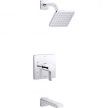 Kohler TS23502-4-CP - Parallel Rite-temp Bath And Shower Trim