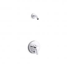 Kohler T49989-4L-CP - Pitch® Rite-Temp® shower trim kit with push-button diverter, less showerhead