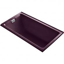 Kohler 855-L-PLM - Tea-for-Two 66'' x 36'' alcove bath with integral flange and left-hand drain