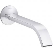 Kohler T23888-CP - Components® Wall-mount bathroom sink faucet spout with Ribbon design, 1.2 gpm