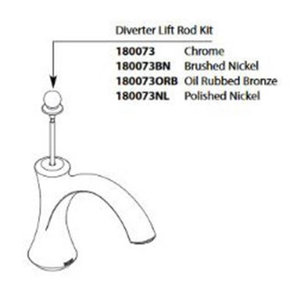 DIVERTER LIFT ROD CHR