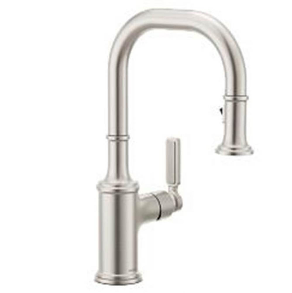 Spot Resist Stainless One-Handle Pulldown Bar Faucet