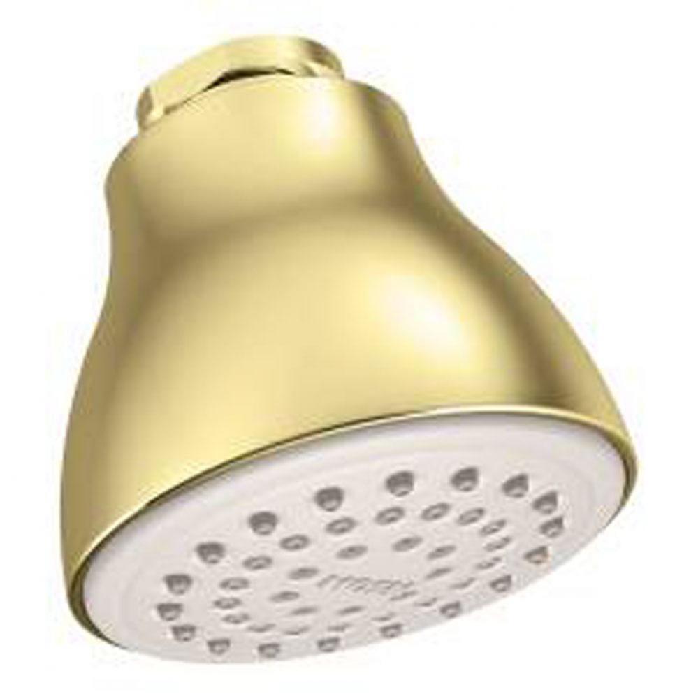 Polished brass one-function 2-1/2'' diameter spray head standard