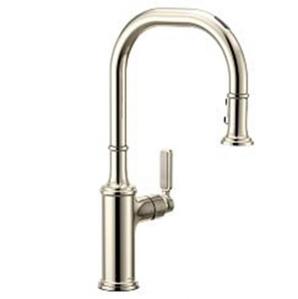 Polished Nickel One-Handle Pulldown Kitchen Faucet