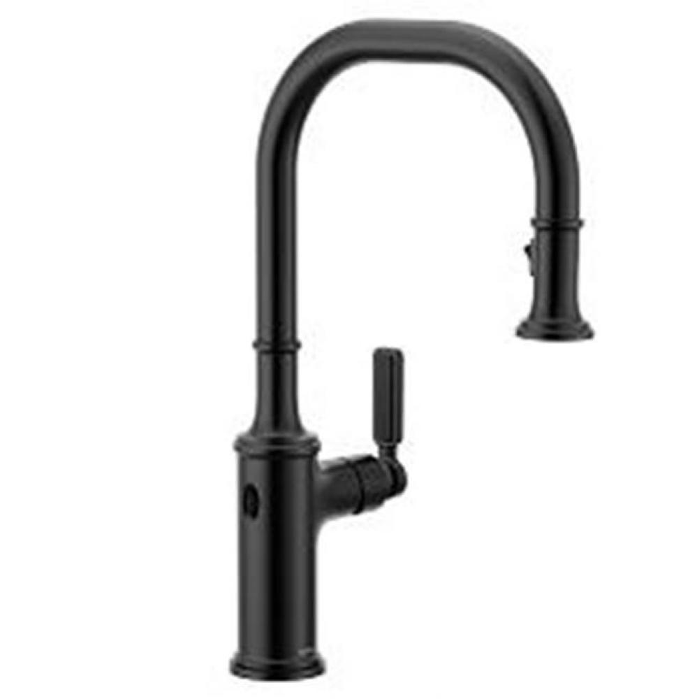 Matte Black One-Handle Pulldown Kitchen Faucet