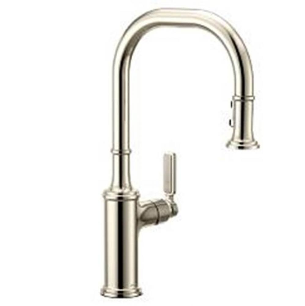 Polished Nickel One-Handle Pulldown Kitchen Faucet